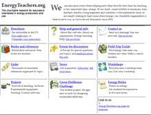 Tablet Screenshot of energyteachers.org